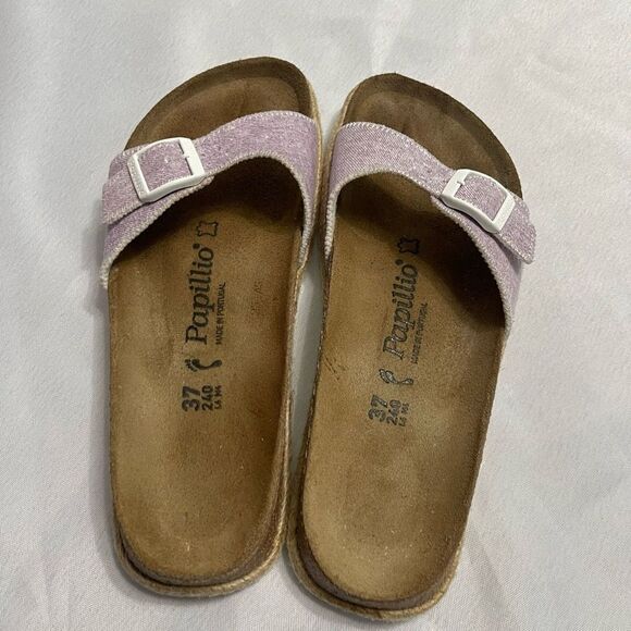 Birkenstock Papillio Madrid Purple Sandals Size 37 Ladies 6 - Picture 5 of 7